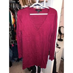 Long Sleeve Maroon Sweater